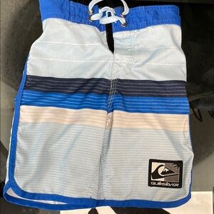 Quiksilver Blue Striped Board Shorts